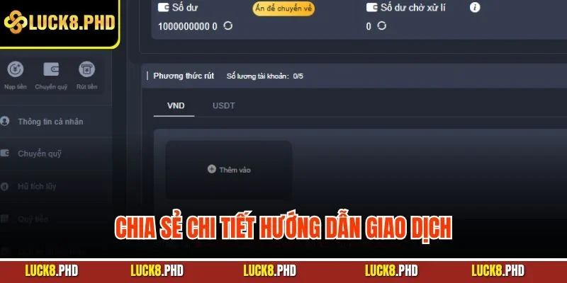 Chia sẻ chi tiết hướng dẫn giao dịch