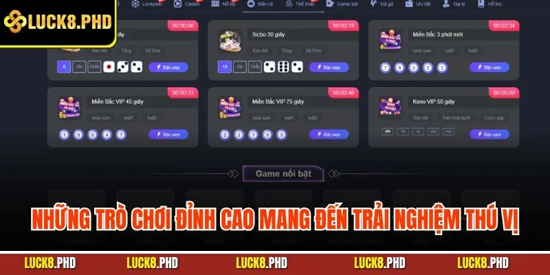 Những trò chơi đỉnh cao mang đến trải nghiệm thú vị